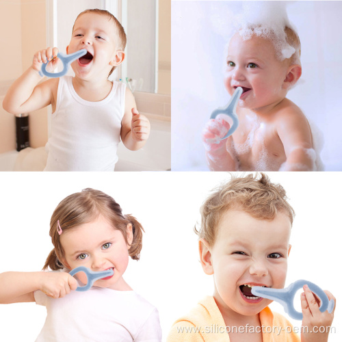 Best Selling Silicone Toothbrush Baby Handle Toothbrush